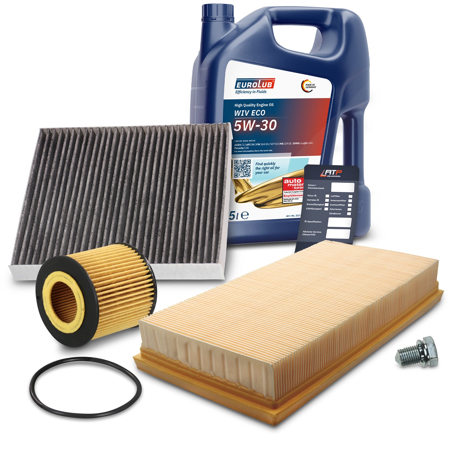 Bestprice Inspektionspaket Filtersatz SET A + 5l ÖL [Hersteller-Nr. 10493533] für VW, Seat