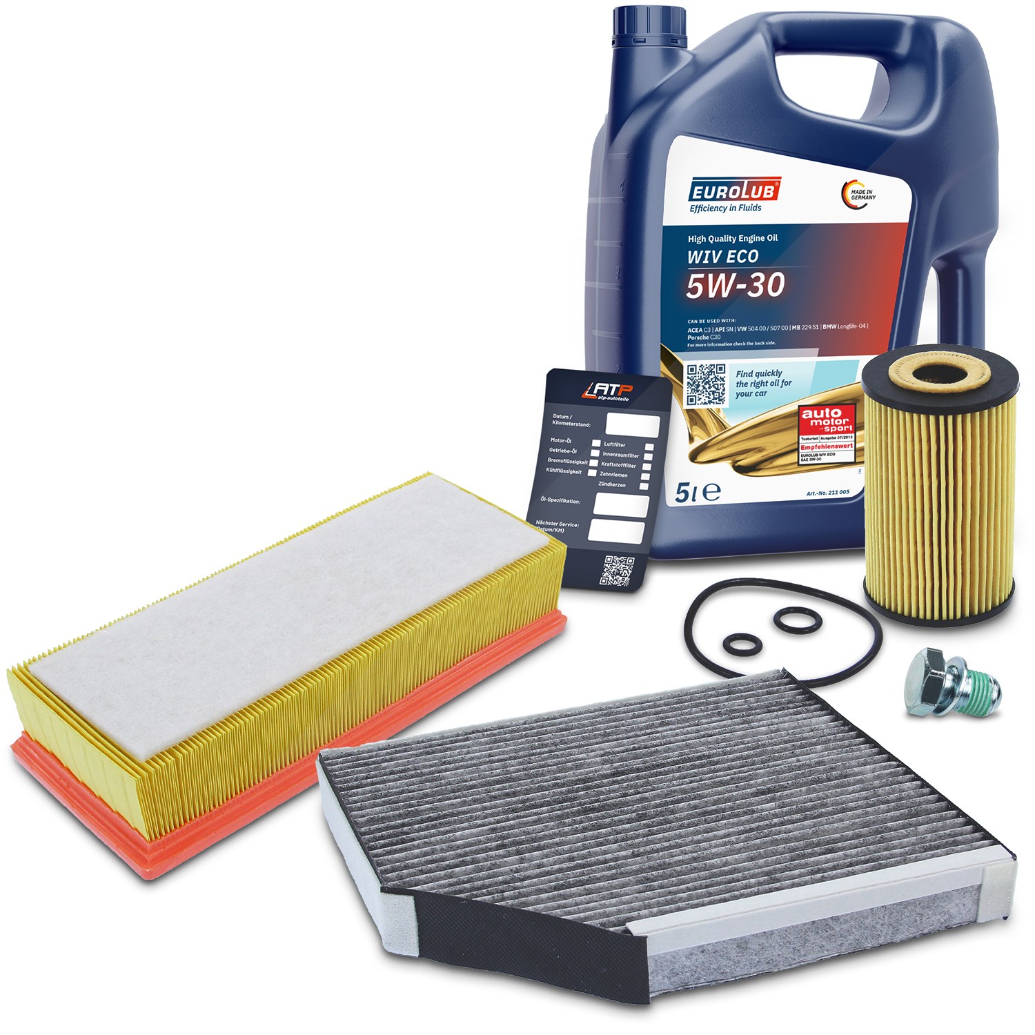 Bestprice Inspektionspaket Filtersatz SET A + 5L ÖL [Hersteller-Nr. 40197145] für Audi