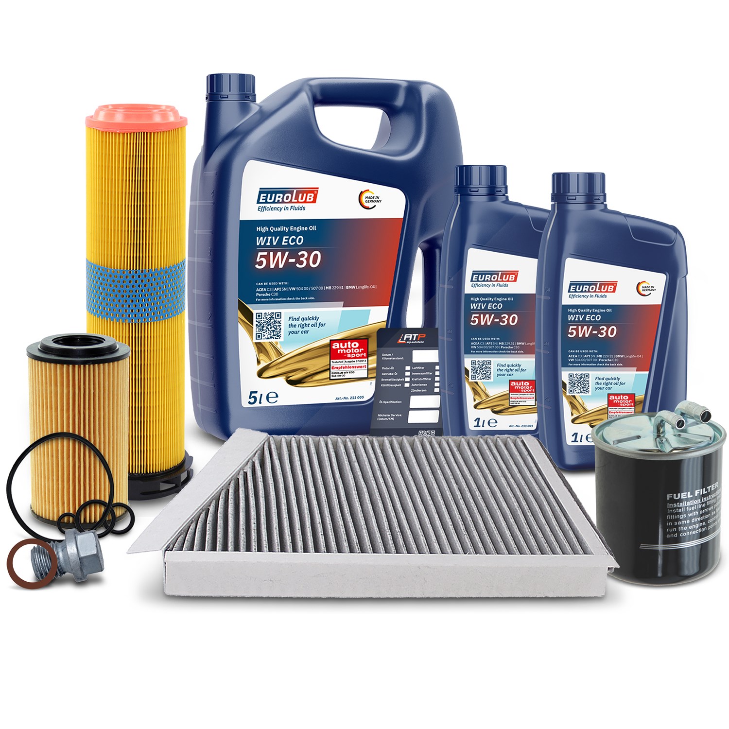 Bestprice Inspektionspaket Filtersatz SET B + 7l ÖL [Hersteller-Nr. 40197577] für Mercedes-Benz
