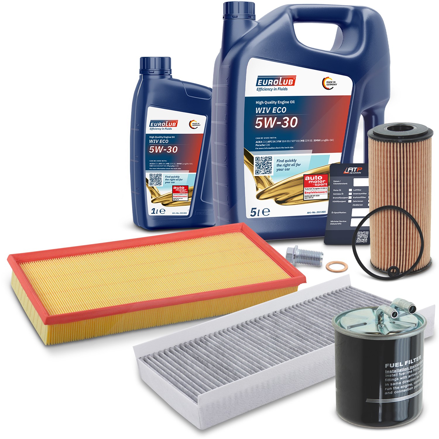 Bestprice Inspektionspaket Filtersatz SET B + 6l ÖL [Hersteller-Nr. 40197713] für Mercedes-Benz