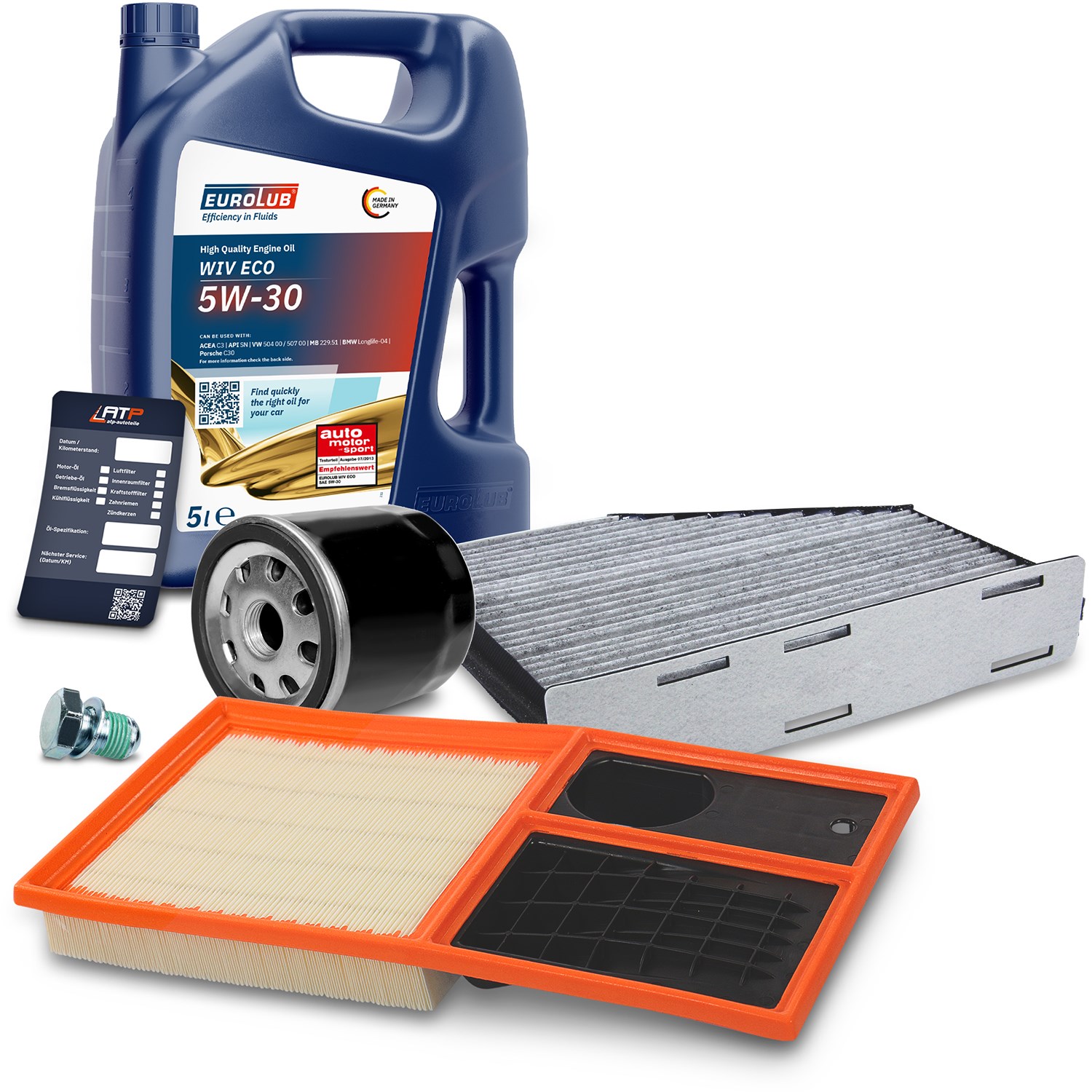 Bestprice Inspektionspaket Filtersatz SET A + 5l ÖL [Hersteller-Nr. 10493532] für VW, Seat, Skoda