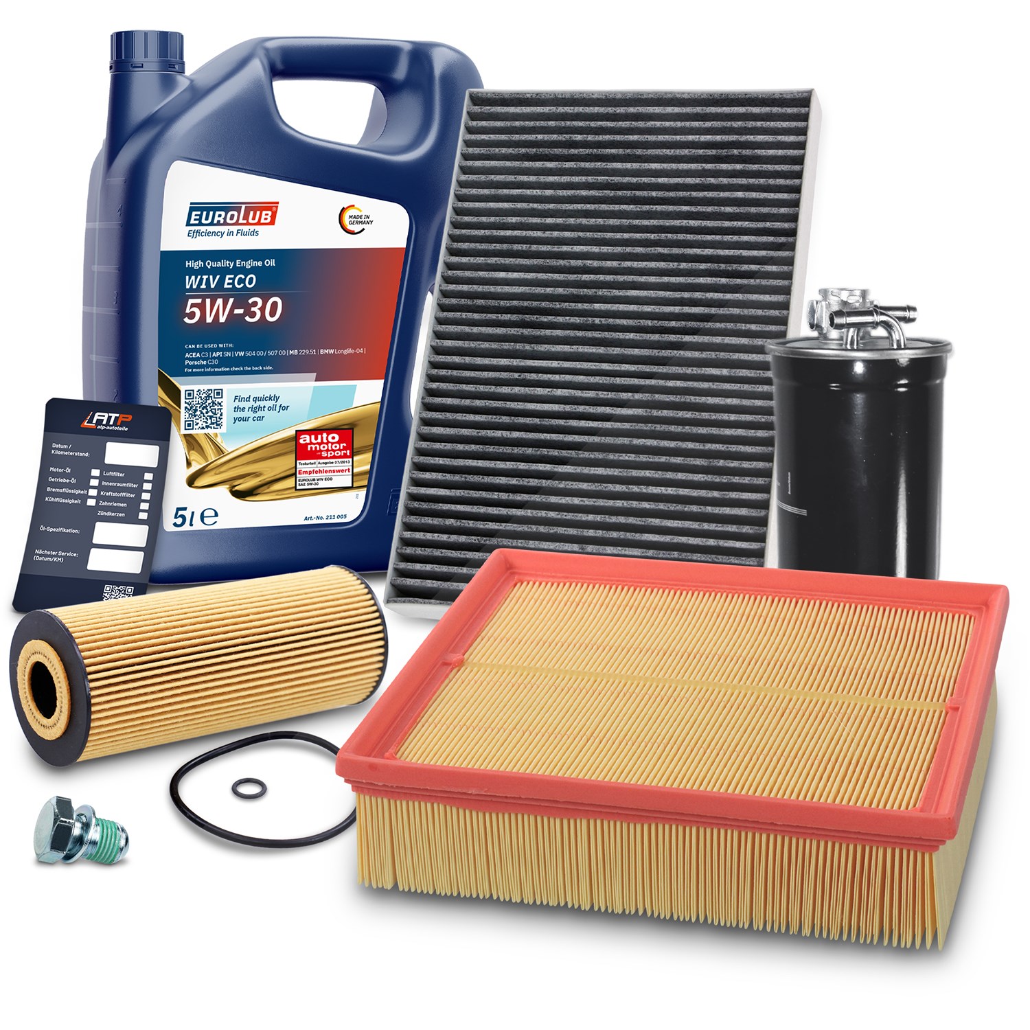 Bestprice Inspektionspaket Filtersatz SET B + 5l ÖL [Hersteller-Nr. 40197486] für Audi