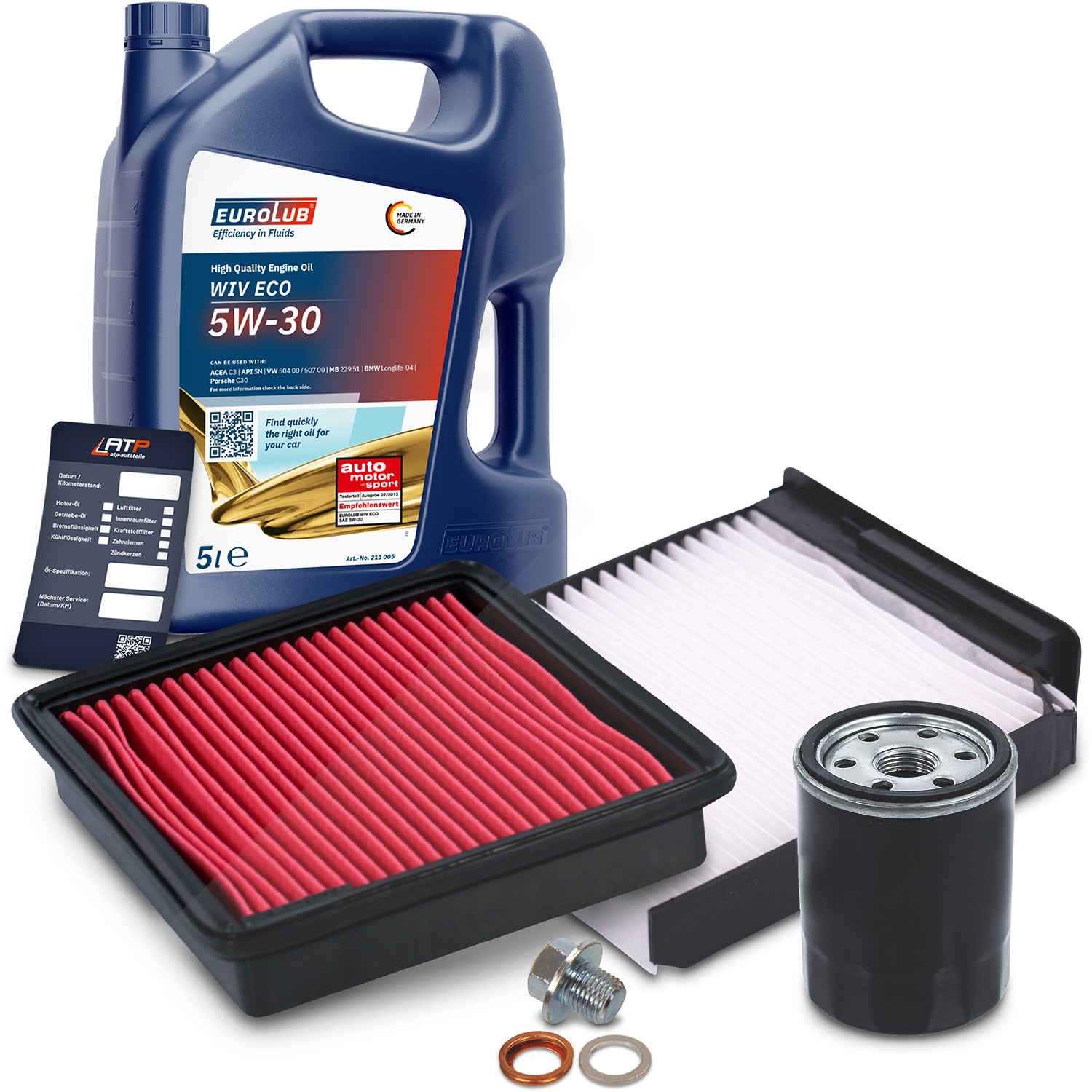 Bestprice Inspektionspaket Filtersatz SET A + 5l ÖL [Hersteller-Nr. 10493650] für Nissan