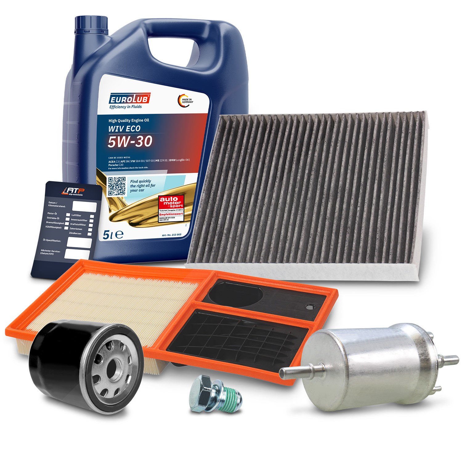 Bestprice Inspektionspaket Filtersatz SET B + 5l ÖL [Hersteller-Nr. 40197415] für Skoda, VW, Seat