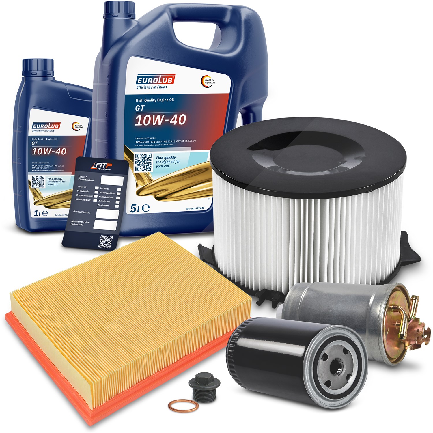 Bestprice Inspektionspaket Filtersatz SET B + 6l ÖL [Hersteller-Nr. 40197536] für VW