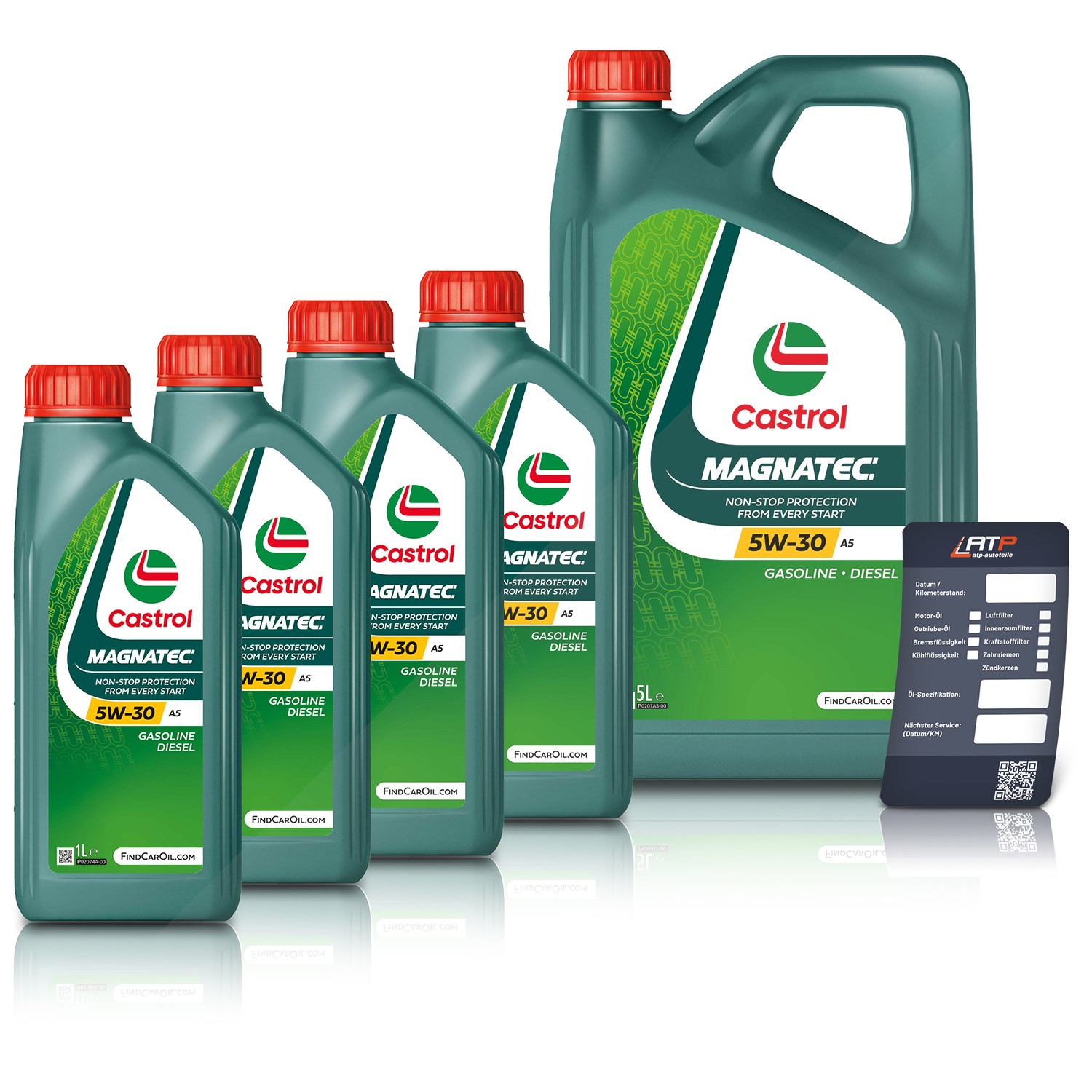 Castrol 9 L Magnatec 5W-30 A5 + Ölwechsel-Anhänger [Hersteller-Nr. 15F903]