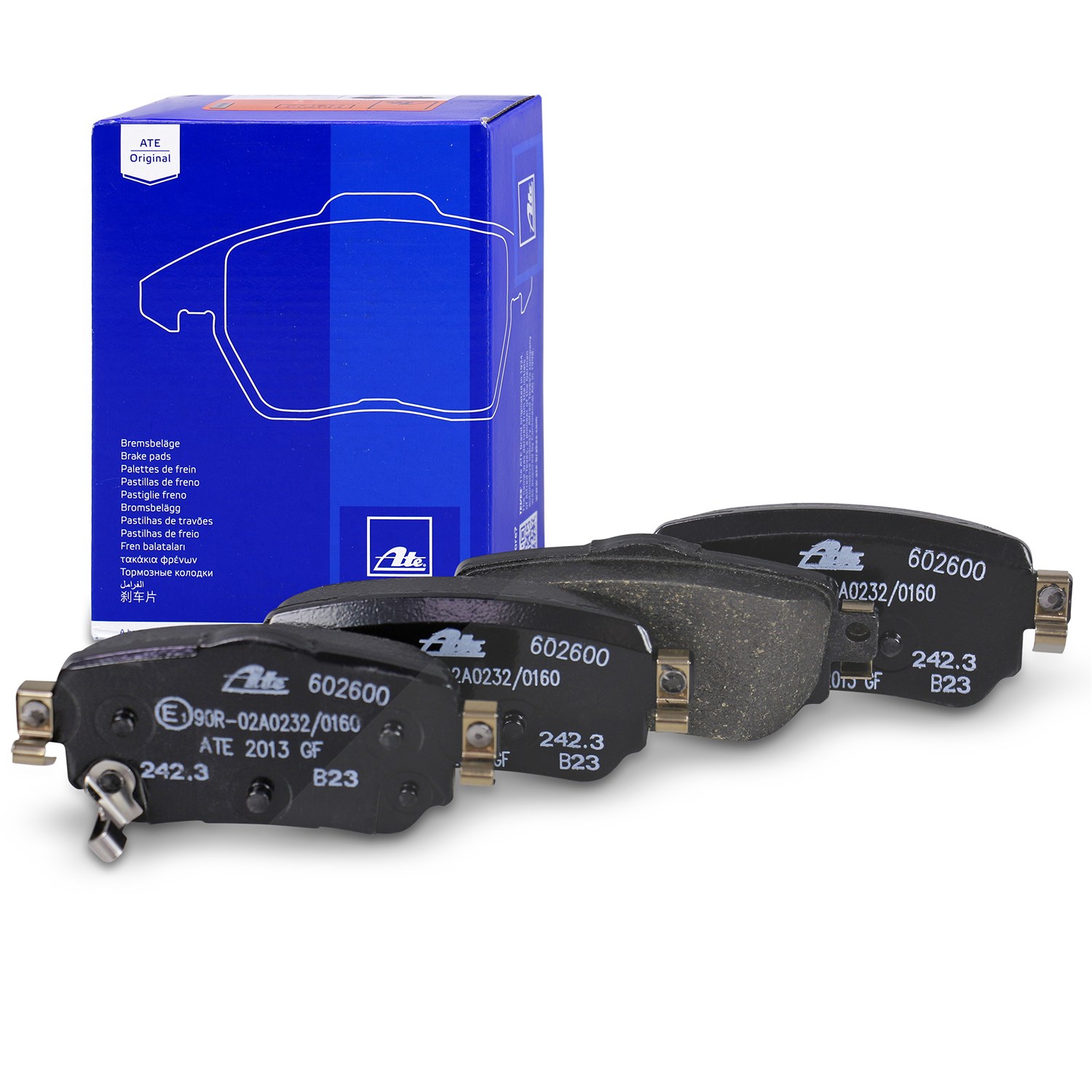 Ate Bremsbelagsatz hinten [Hersteller-Nr. 13.0460-2600.2] für Nissan, Renault