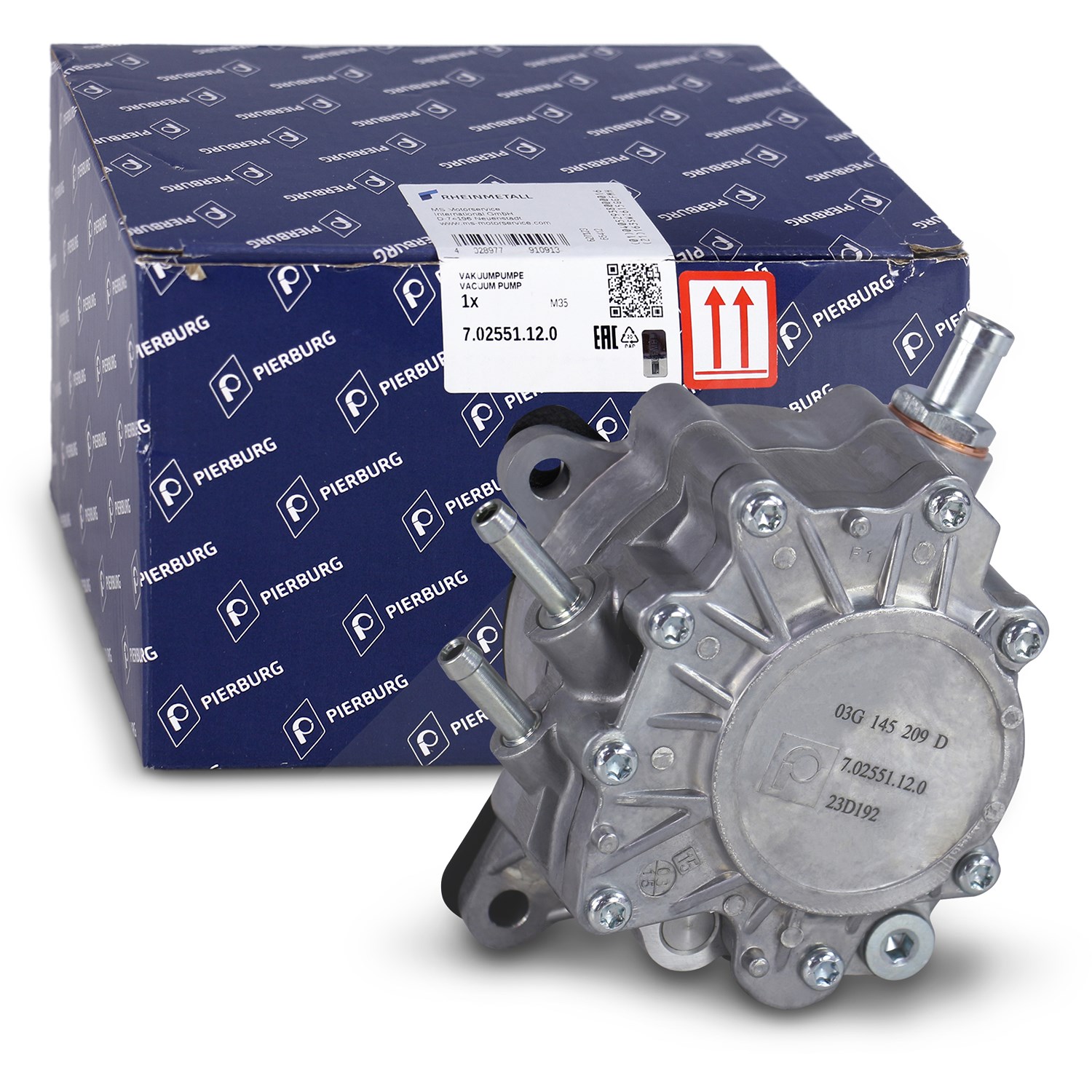 Pierburg Vakuumpumpe Unterdruckpumpe Kraftstoffpumpe [Hersteller-Nr. 7.02551.12.0] für Mitsubishi, Audi, Skoda, VW, Seat