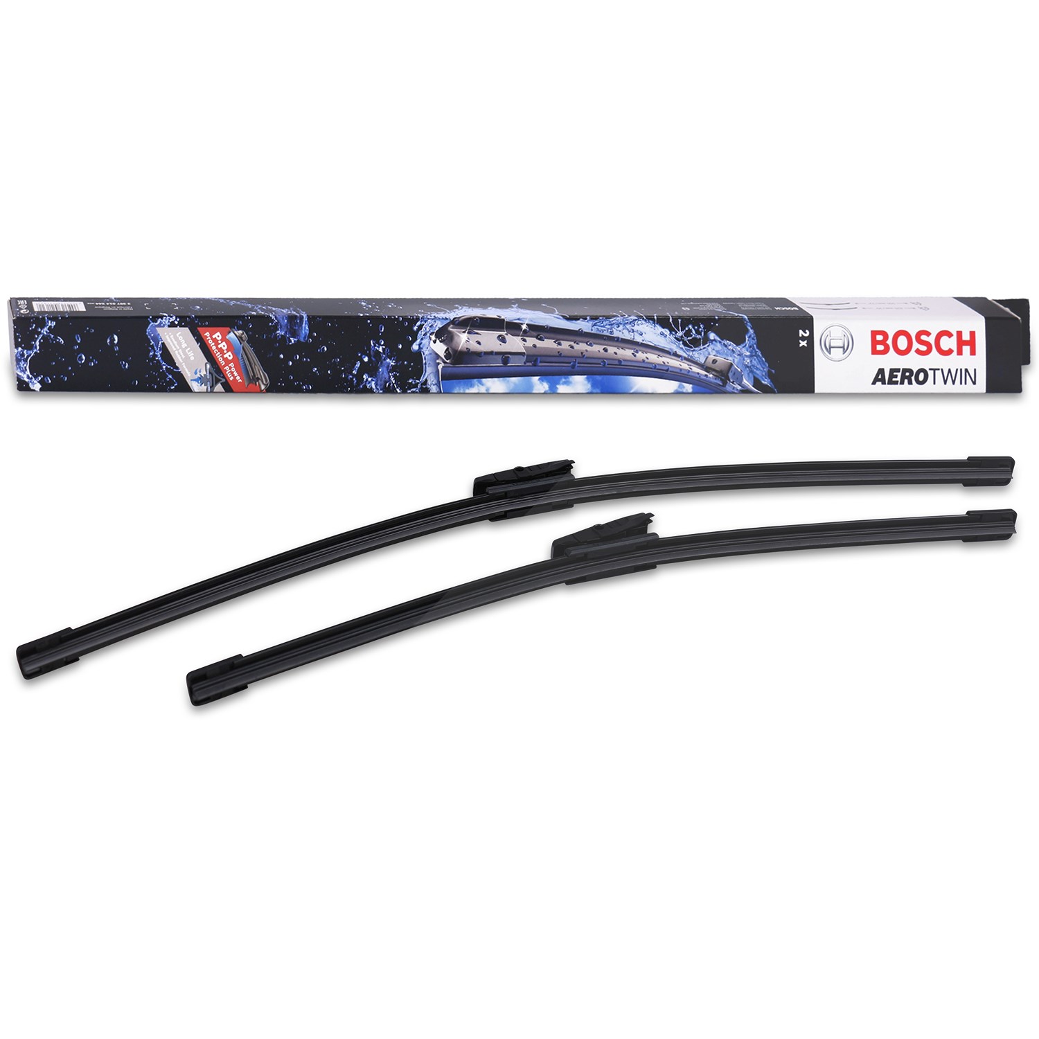 Bosch Wischerblatt Aerotwin Multi-Clip AM462S [Hersteller-Nr. 3397007462] für Infiniti, Audi, BMW, Mercedes-Benz, Jaguar, VW, Alpina, Land Rover, Rena