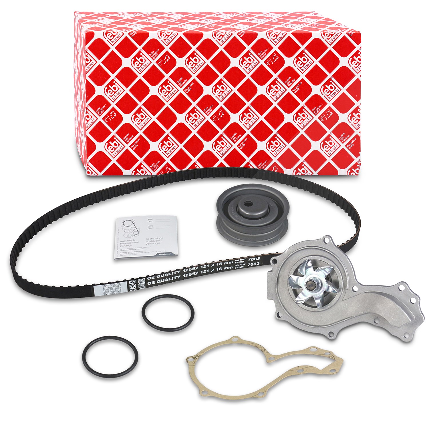 Febi Bilstein Wasserpumpe + Zahnriemensatz [Hersteller-Nr. 172599] für VW, Seat, Audi