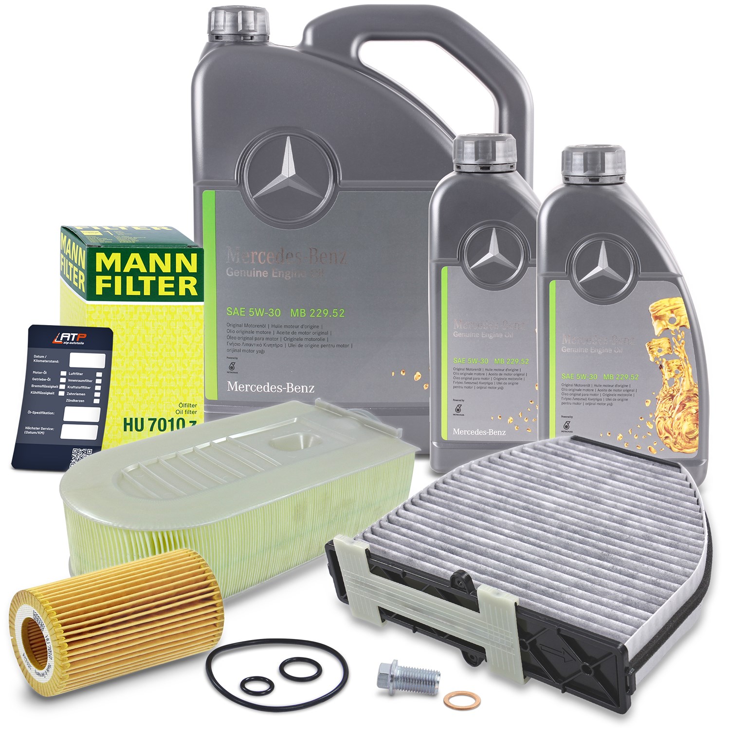 Bestprice Inspektionspaket Set A + 7l 5W-30 Motoröl [Hersteller-Nr. 40280158] für Mercedes-Benz