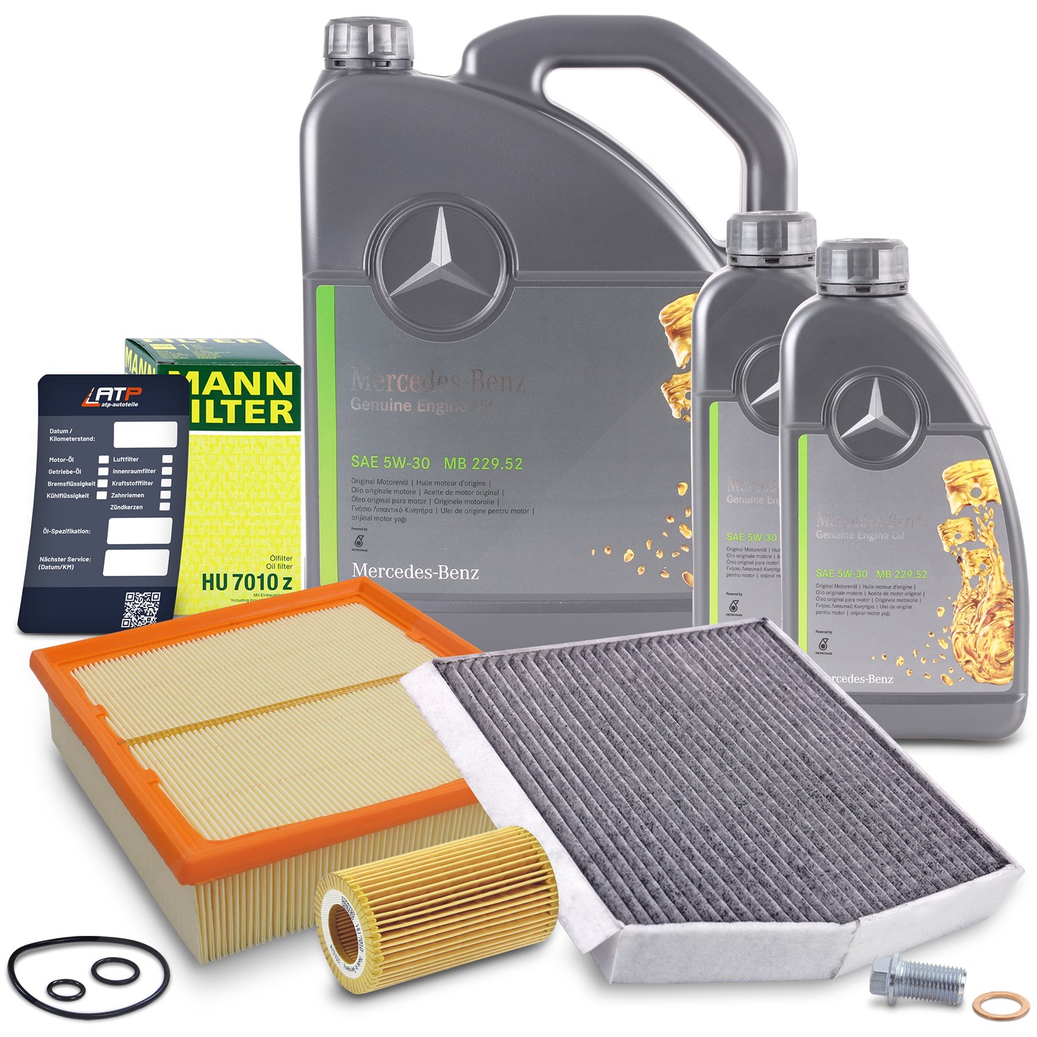 Bestprice Inspektionspaket Set A + 7l 5W-30 Motoröl [Hersteller-Nr. 40372520] für Mercedes-Benz, Infiniti