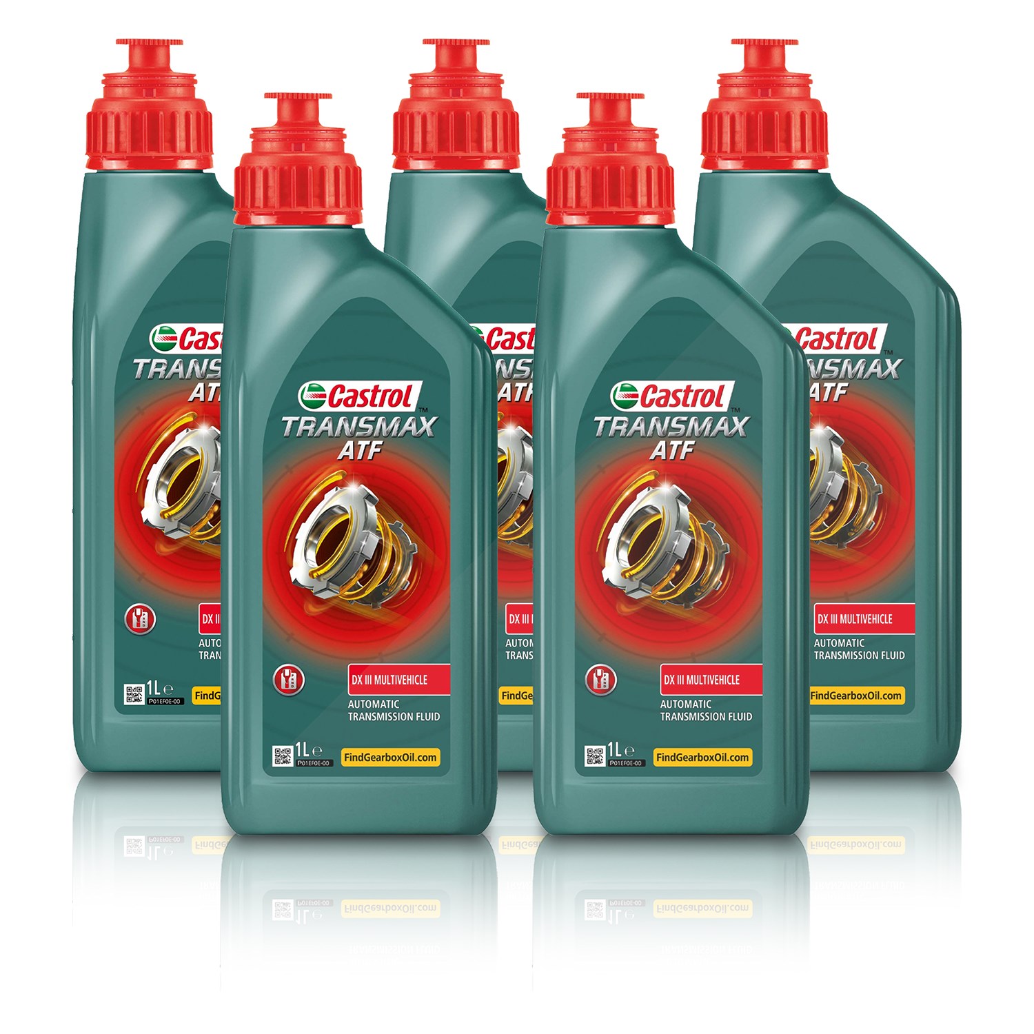 Castrol 5x 1 L Transmax ATF DX III MV [Hersteller-Nr. 15F176]