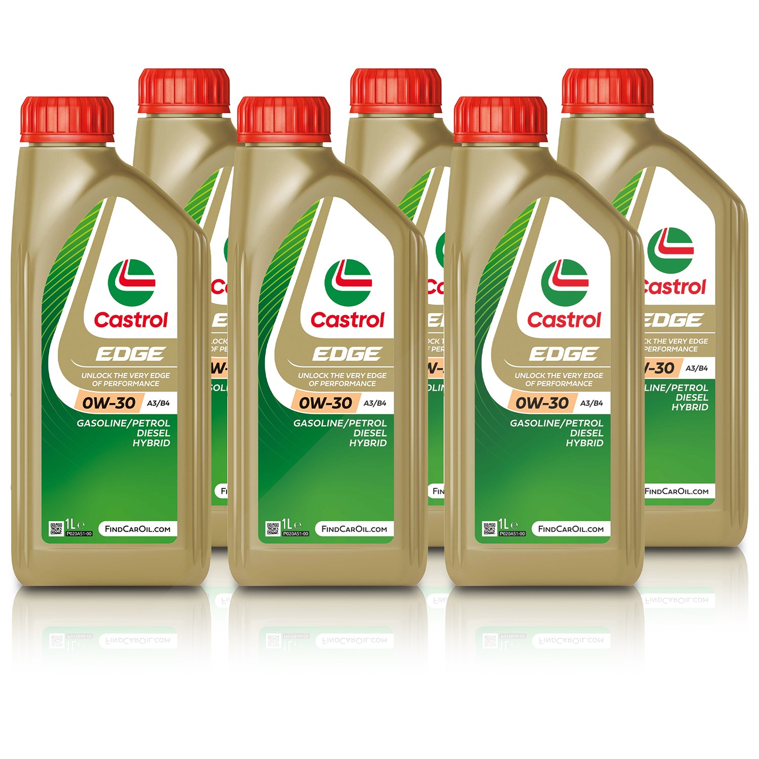 Castrol 6x 1 L EDGE 0W-30 A3/B4 [Hersteller-Nr. 15F698]