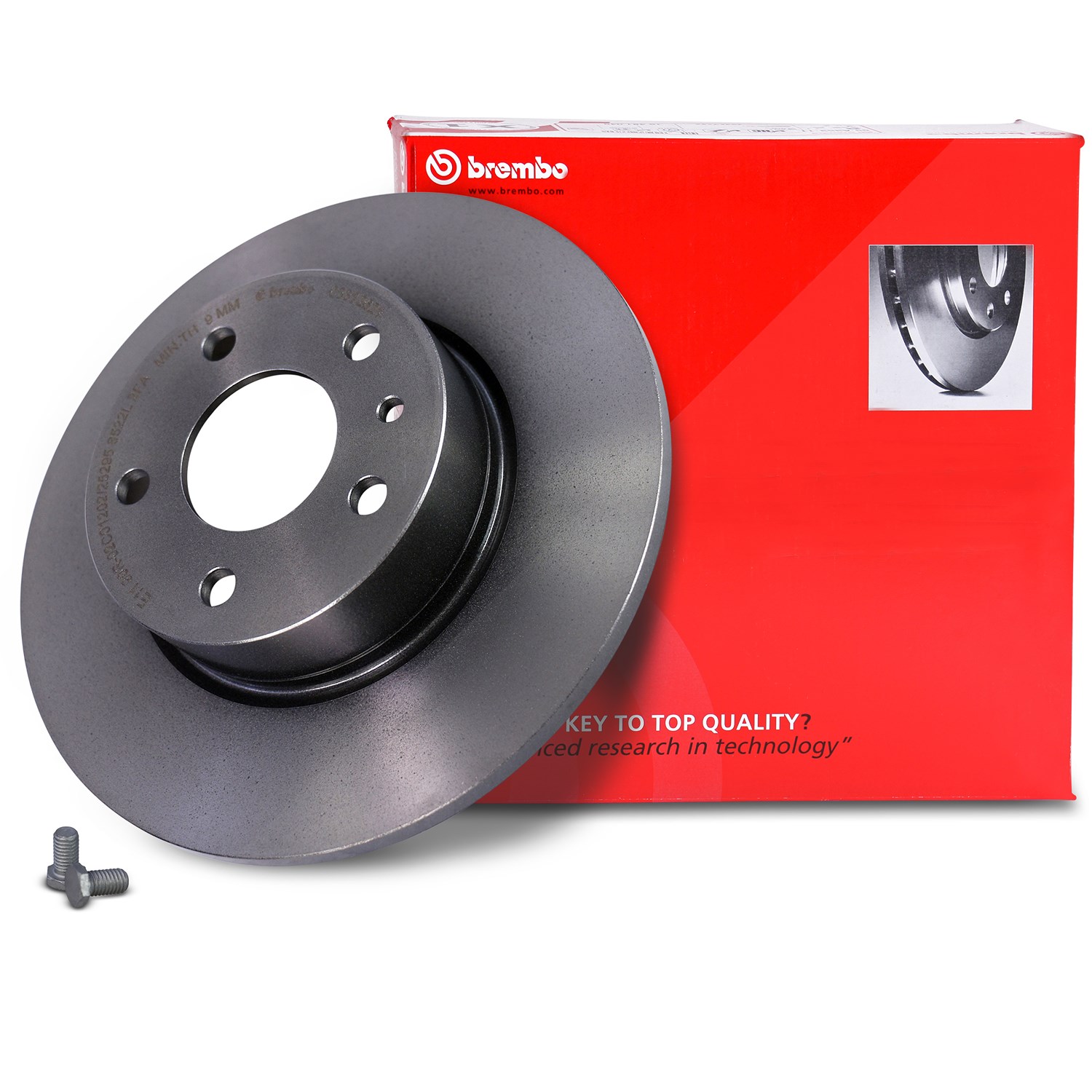 Brembo Bremsscheibe voll hinten [Hersteller-Nr. 08.3126.21] für Fiat, Lancia, Alfa Romeo