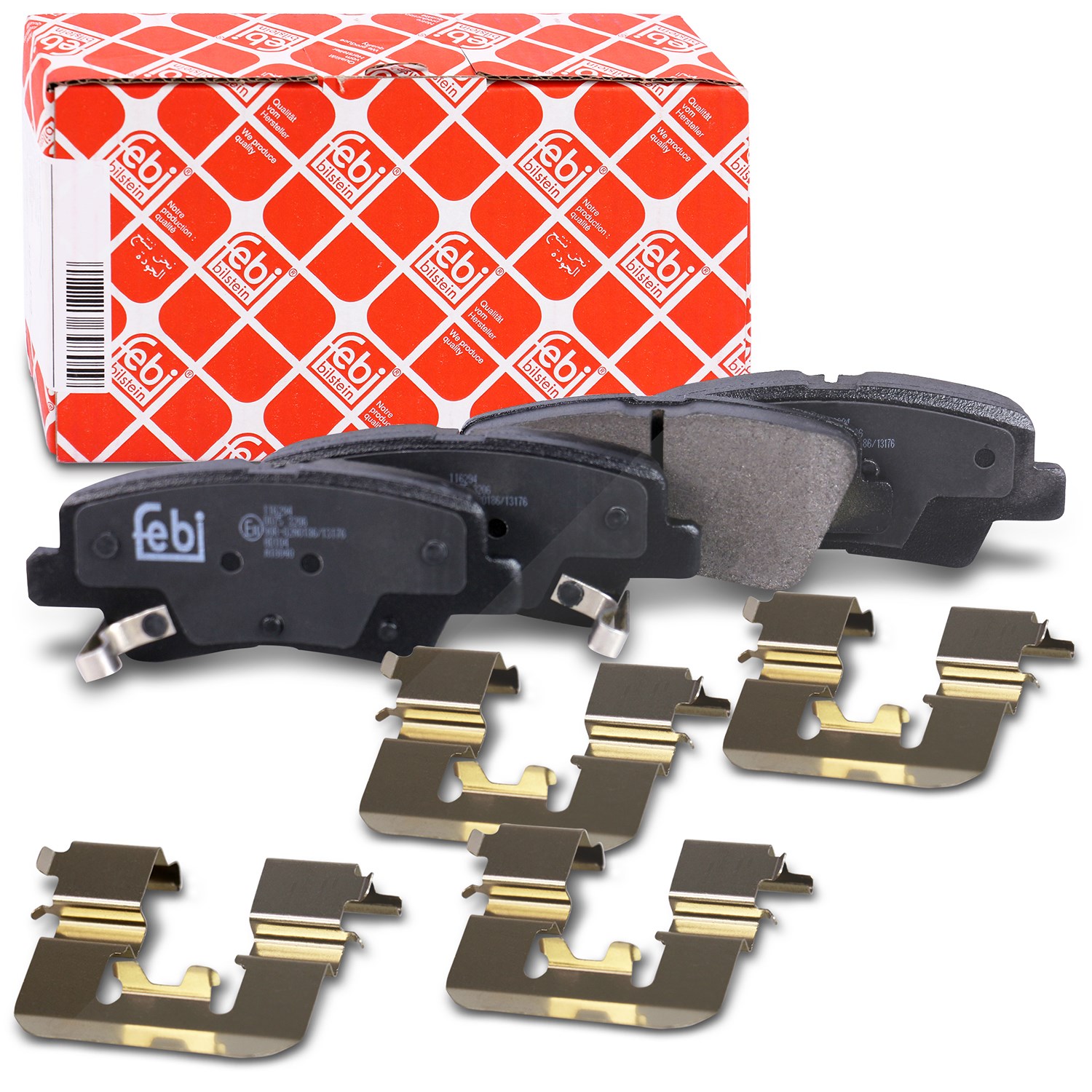 Febi Bilstein Bremsbelagsatz hinten [Hersteller-Nr. 116294] für Hyundai