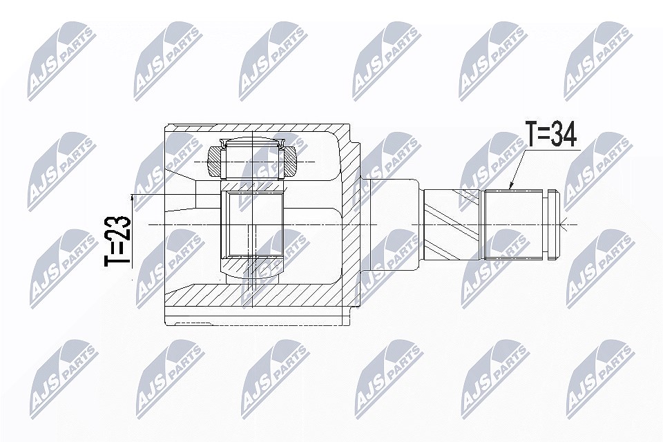 Für NTY NPW-BM-124 INNER CV JOINT - Bild 4