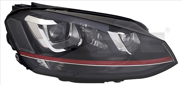 Scheinwerferleuchte links D3S/H7 20-14224-16-2 TYC für VW GOLF VII Variant - Bild 5