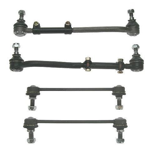 Bestprice 2x Pendelstütze / Koppelstange + 2x Spurstange [Hersteller-Nr. 10660017] für Opel, Vauxhall