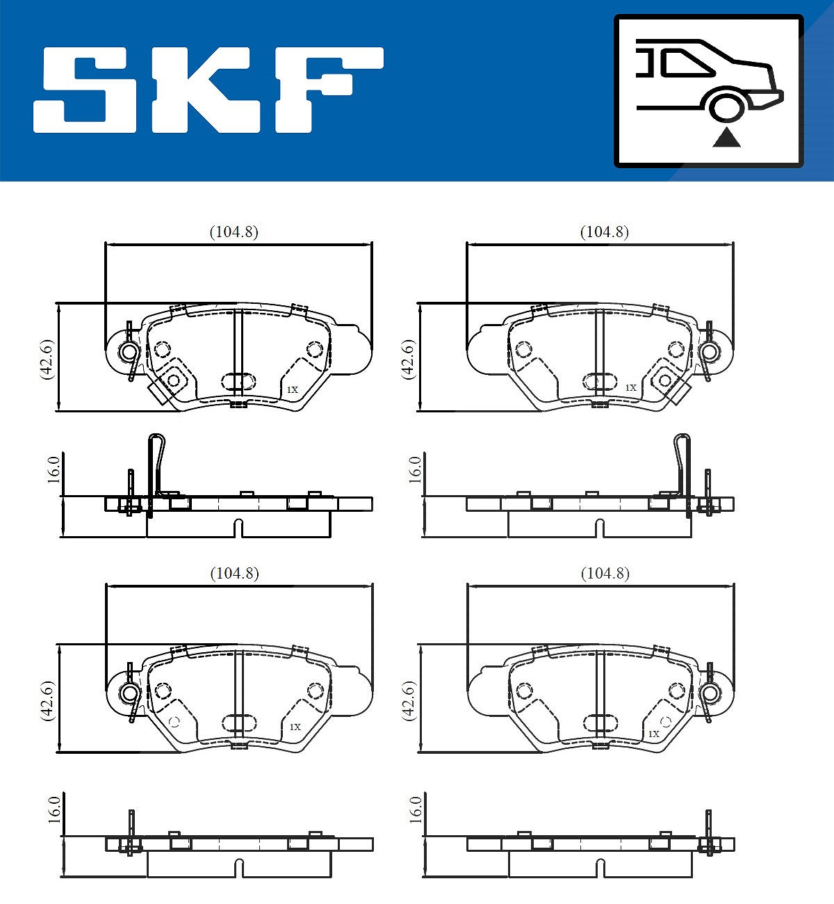 Skf Bremsbel?Ge Hinten Opel Astra G - Bild 3