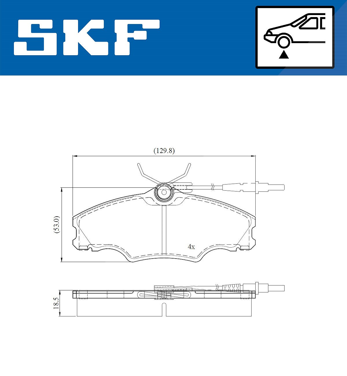 Skf Bremsbel?Ge Vorne Peugeot 406 - Bild 4