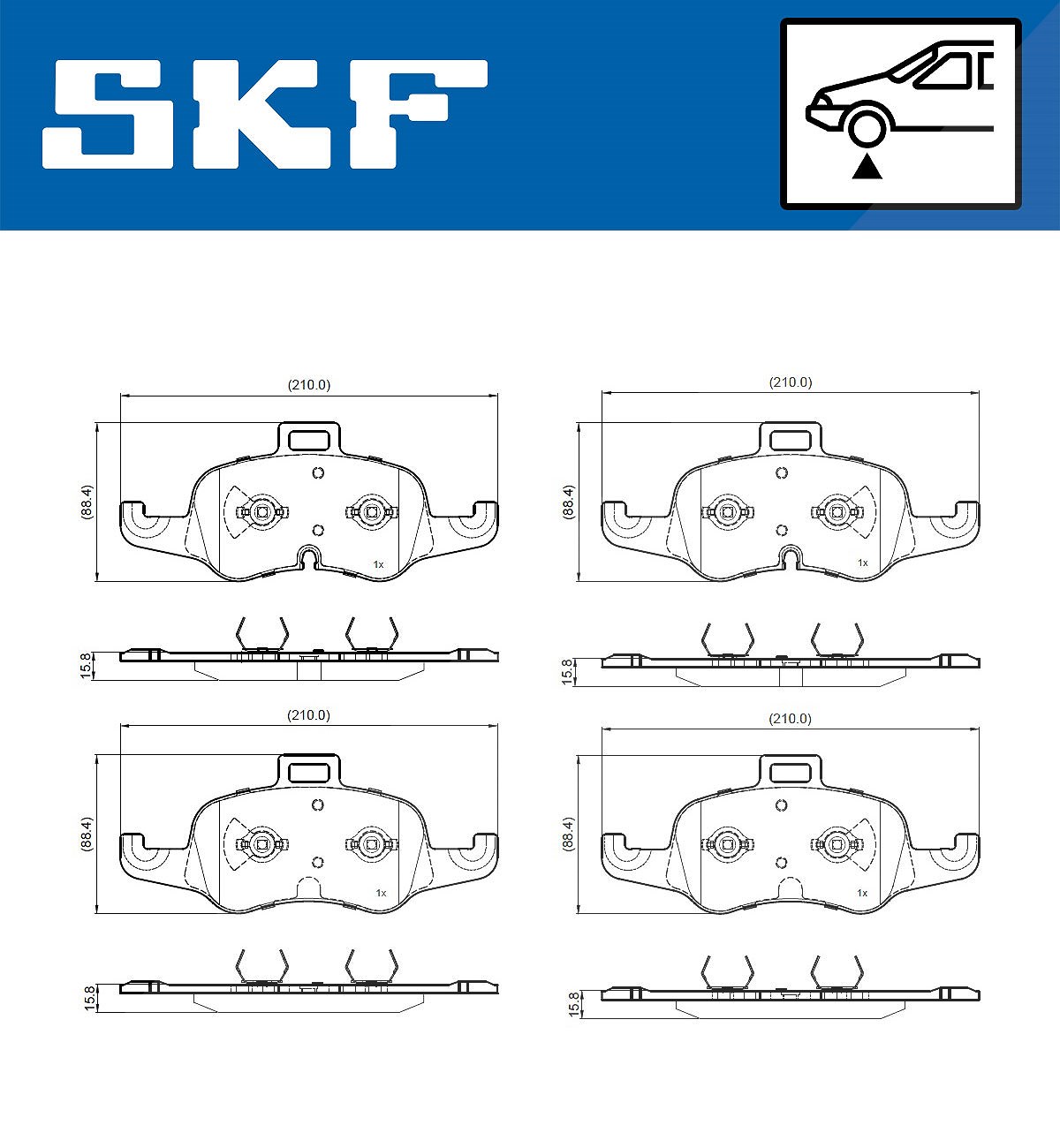 Skf Bremsbel?Ge Vorne Audi Tt 2,0 - Bild 4