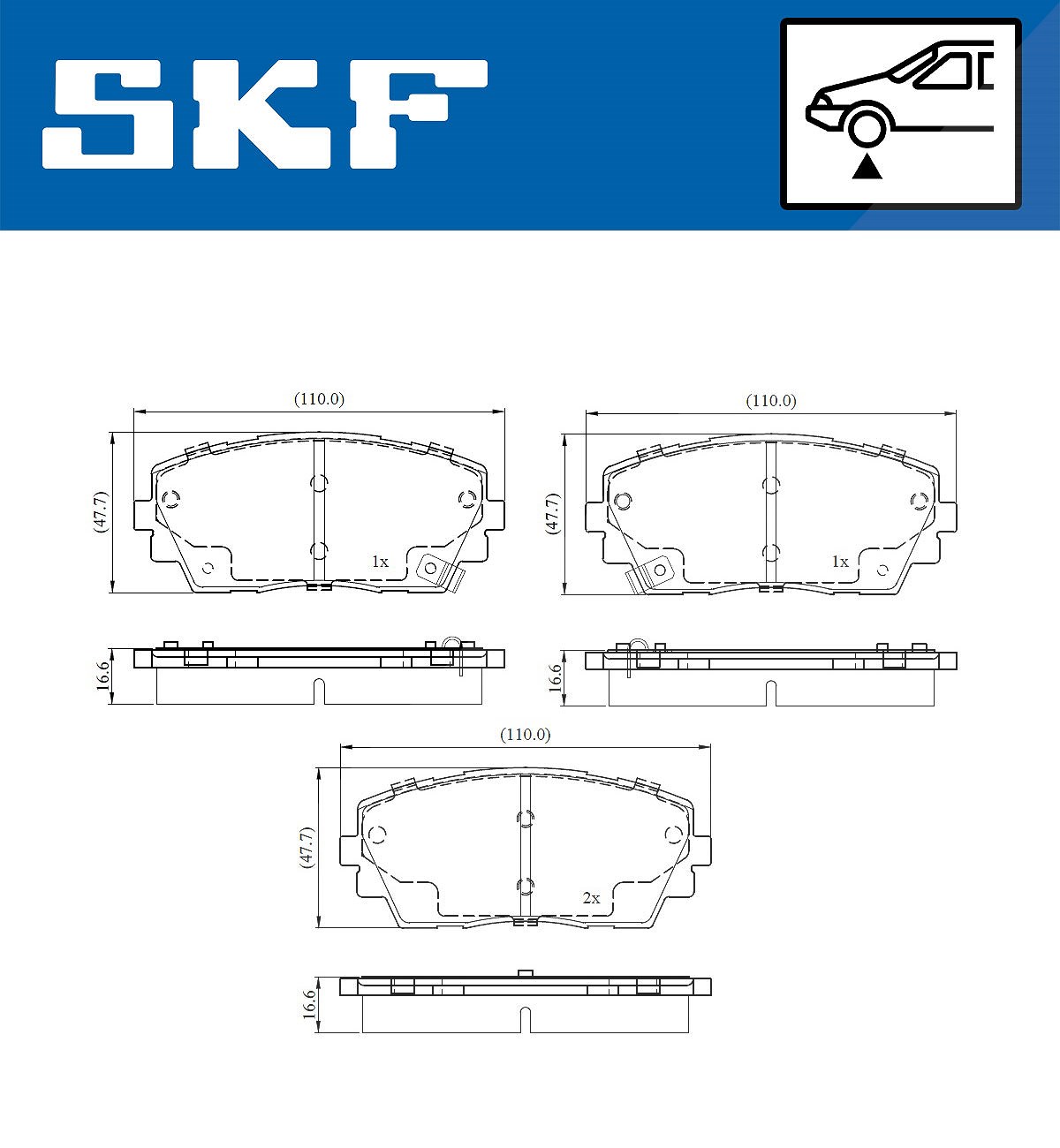 Skf Bremsbelagsatz, Scheibenbremse Vkbp 80841 A Für Kia - Bild 4