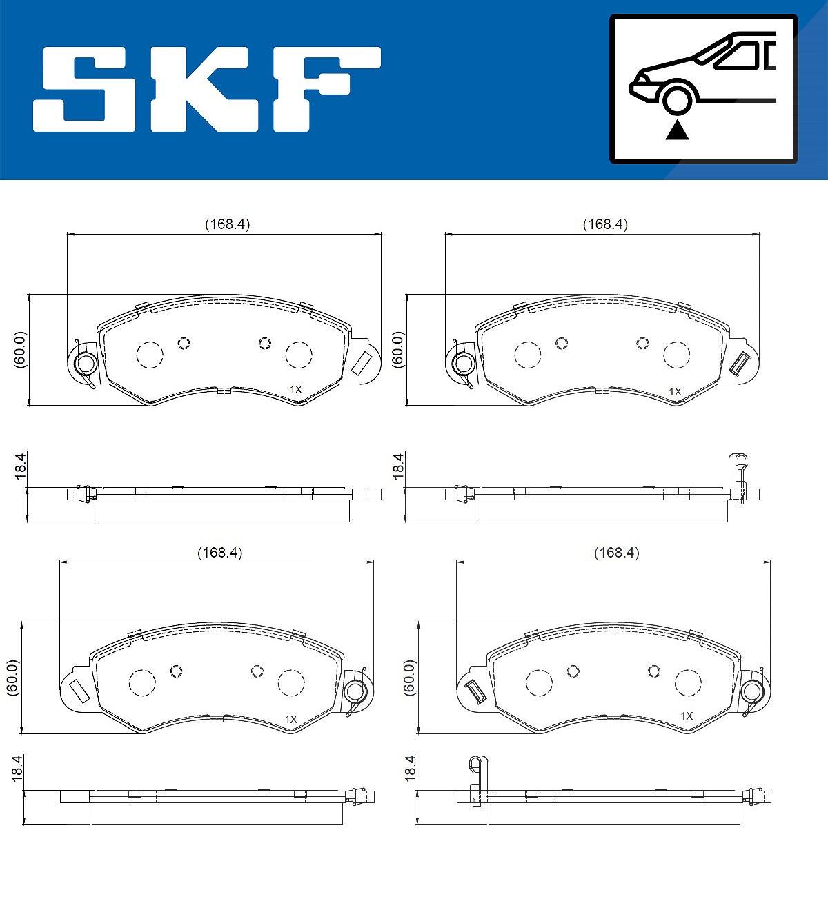 Skf Bremsbelagsatz, Scheibenbremse Vkbp 80807 A Für Ldv - Bild 4