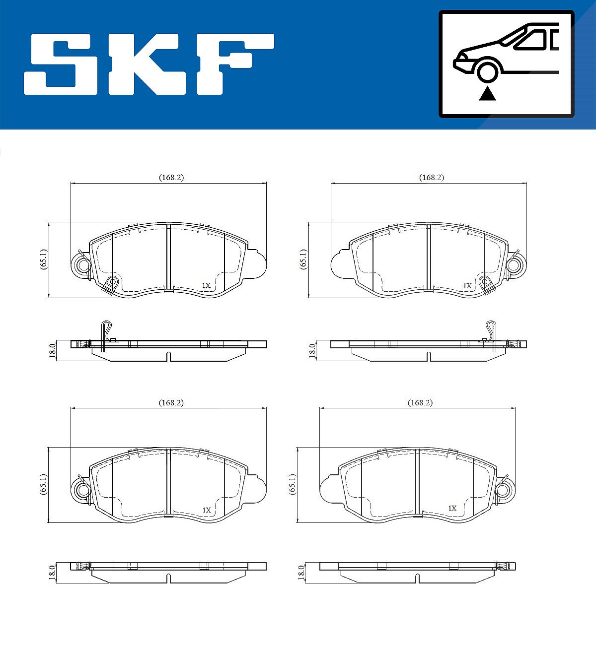 Skf Bremsbelagsatz, Scheibenbremse Vkbp 80798 A Für Ford - Bild 4