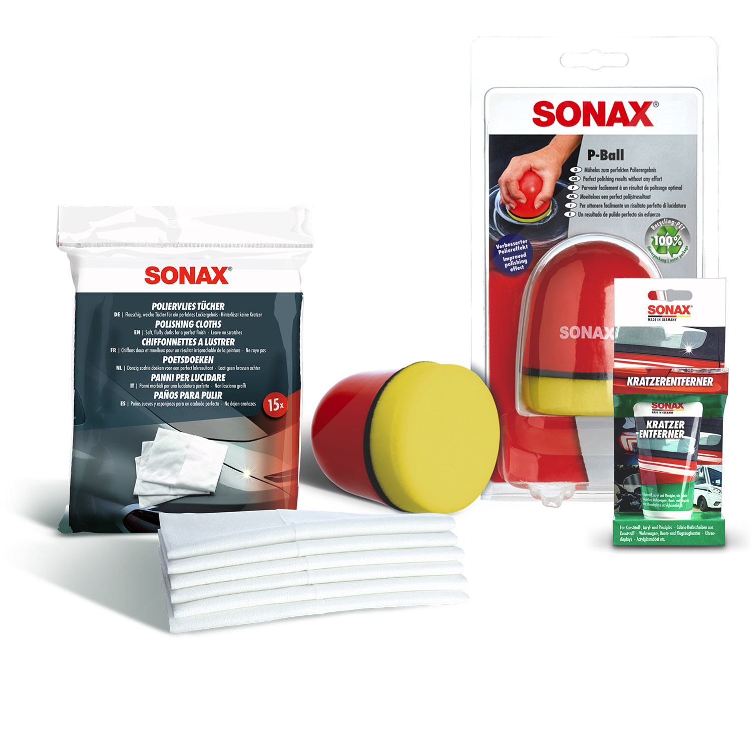 Sonax 1x 75ml KratzerEntferner NanoPro + Vlies + P-Ball [Hersteller-Nr. 10820108]