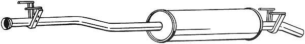 Bosal Mittelschalldämpfer [Hersteller-Nr. 287-355] für Mercedes-Benz