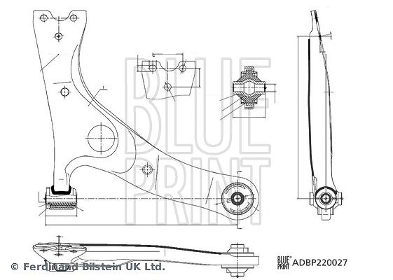 Blue Print Lenker, Radaufhängung Vorderachse Rechts Adbp860200 Für Toyota - Bild 3