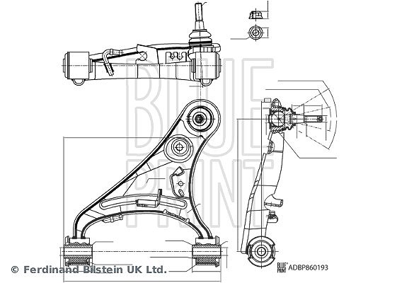 Blue Print Lenker, Radaufhängung Oben Adbp860193 Für Land Rover - Bild 3