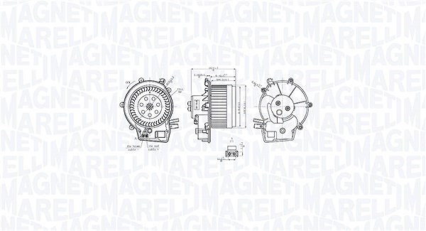 Magneti Marelli Innenraumgebläse [Hersteller-Nr. 069412763010] für Mercedes-Benz