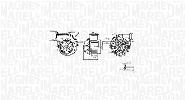 Magneti Marelli Innenraumgebläse [Hersteller-Nr. 069412761010] für BMW