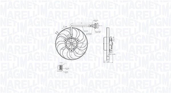 Magneti Marelli Lüfter, Motorkühlung [Hersteller-Nr. 069422883010] für Seat, VW, Audi, Skoda