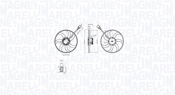 Magneti Marelli Lüfter, Motorkühlung [Hersteller-Nr. 069422875010] für Audi, VW, Skoda, Seat