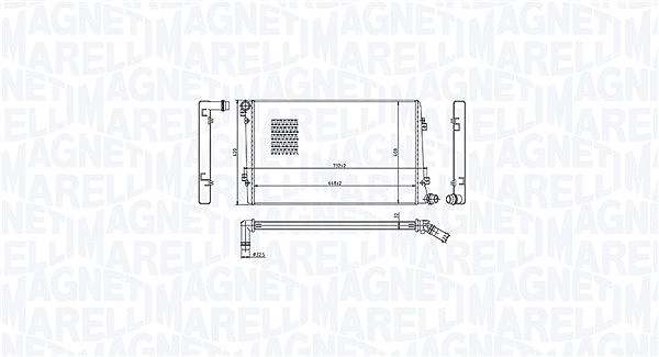 Magneti Marelli Kühler, Motorkühlung [Hersteller-Nr. 350213218100] für Audi, VW, Seat, Skoda