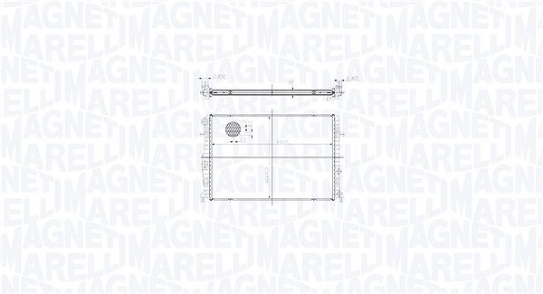Magneti Marelli Kühler, Motorkühlung [Hersteller-Nr. 350213217400] für Audi, VW, Skoda, Seat