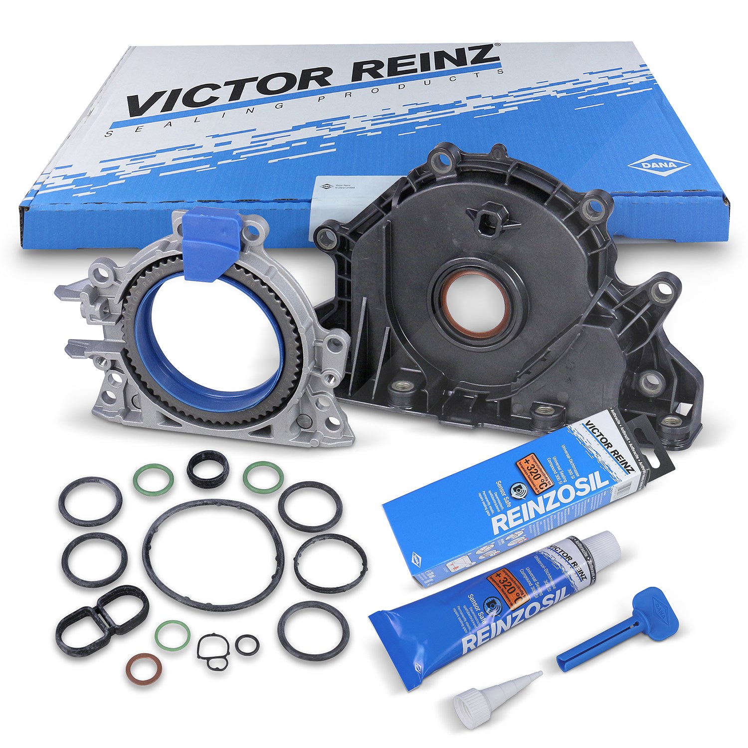 Victor Reinz Dichtungssatz, Kurbelgehäuse [Hersteller-Nr. 08-10039-01] für VW, Audi, Skoda, Man, Seat