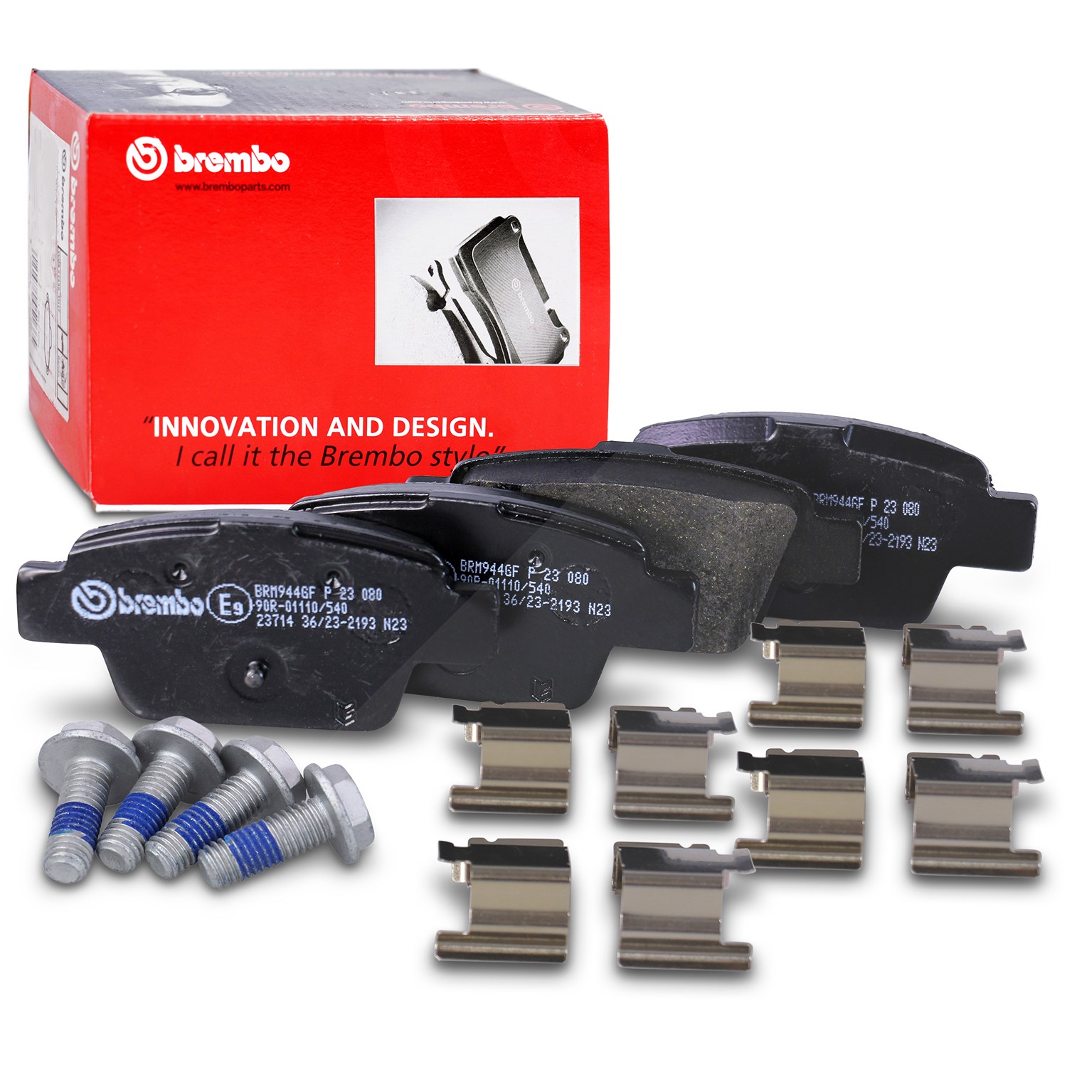 Brembo Bremsbelagsatz hinten [Hersteller-Nr. P23080] für Chrysler, Lancia, Alfa Romeo, Fiat