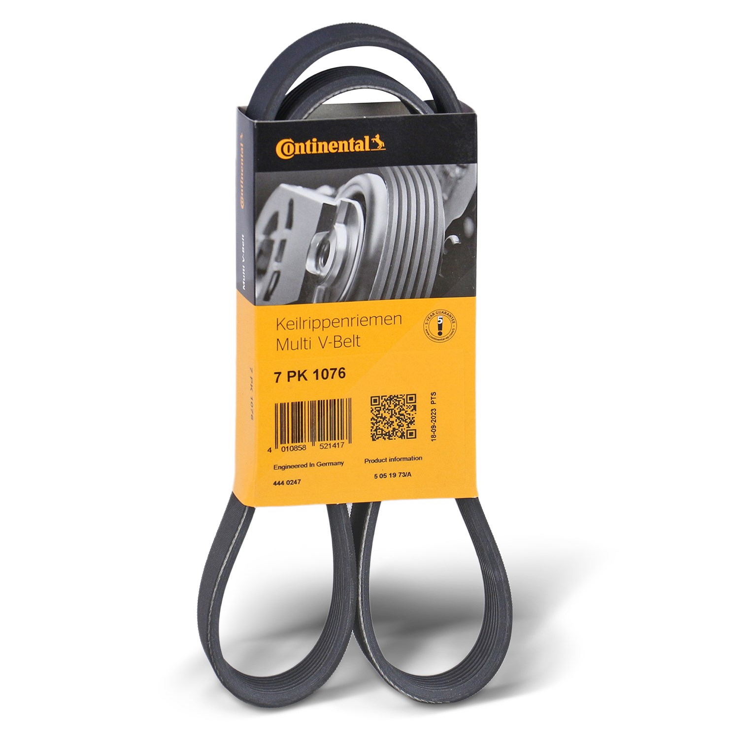 Continental Ctam Keilrippenriemen [Hersteller-Nr. 7PK1076] für Fiat