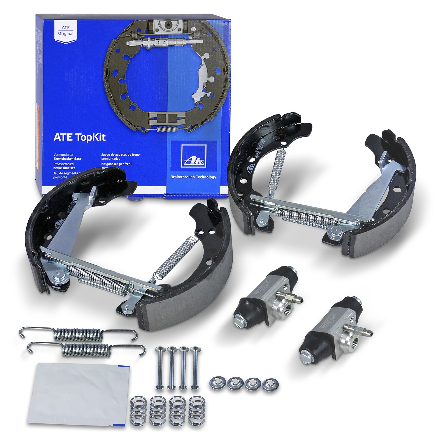 Ate Bremsbackensatz TopKit Trommelbremse [Hersteller-Nr. 03.0520-4817.3] für Skoda, Seat, VW