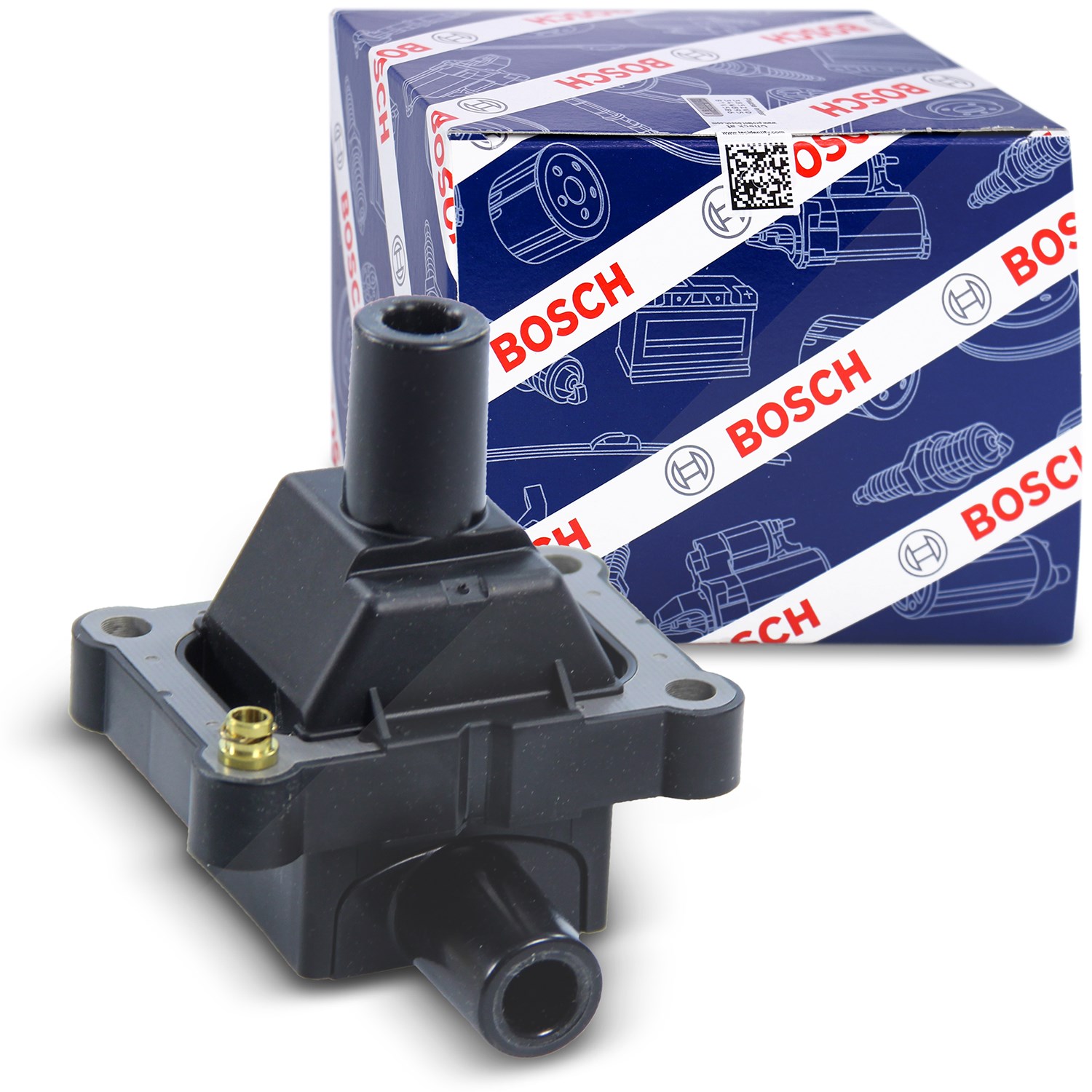 Bosch Zündspule [Hersteller-Nr. 0221506002] für Puch, Daewoo, Ssangyong, Nissan, Mercedes-Benz