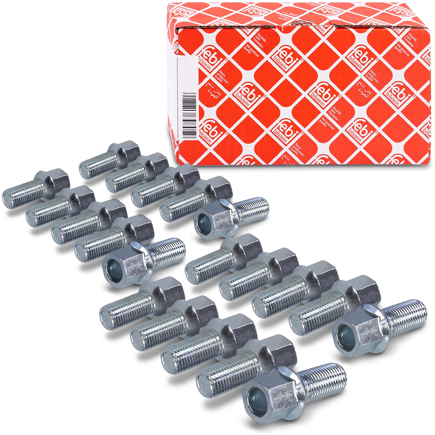 Febi Bilstein 20x Radschraube Kugelbund M14X1.5X27 [Hersteller-Nr. 46632] für Skoda, Cupra, Bentley, VW, Audi, Seat