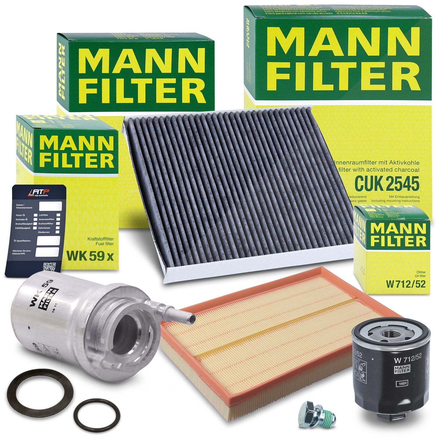 Mann-filter Inspektionspaket Filtersatz SET B [Hersteller-Nr. 10492465] für Seat, Skoda, VW