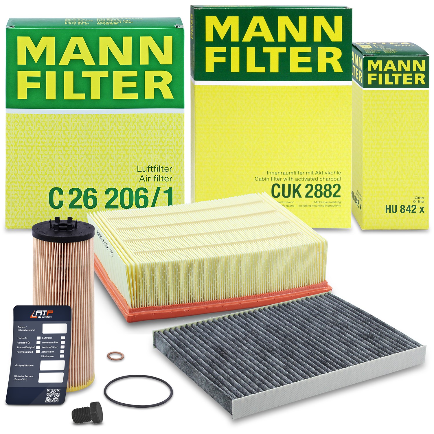 Mann-filter Inspektionspaket Filtersatz SET A [Hersteller-Nr. 10492694] für VW