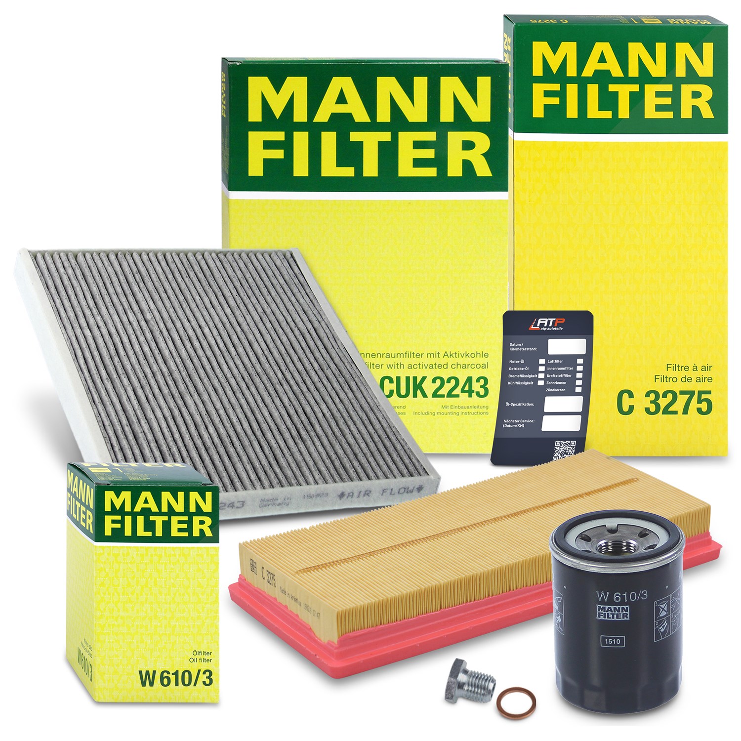 Mann-filter Inspektionspaket Filtersatz SET A [Hersteller-Nr. 10492733] für Fiat, Alfa Romeo