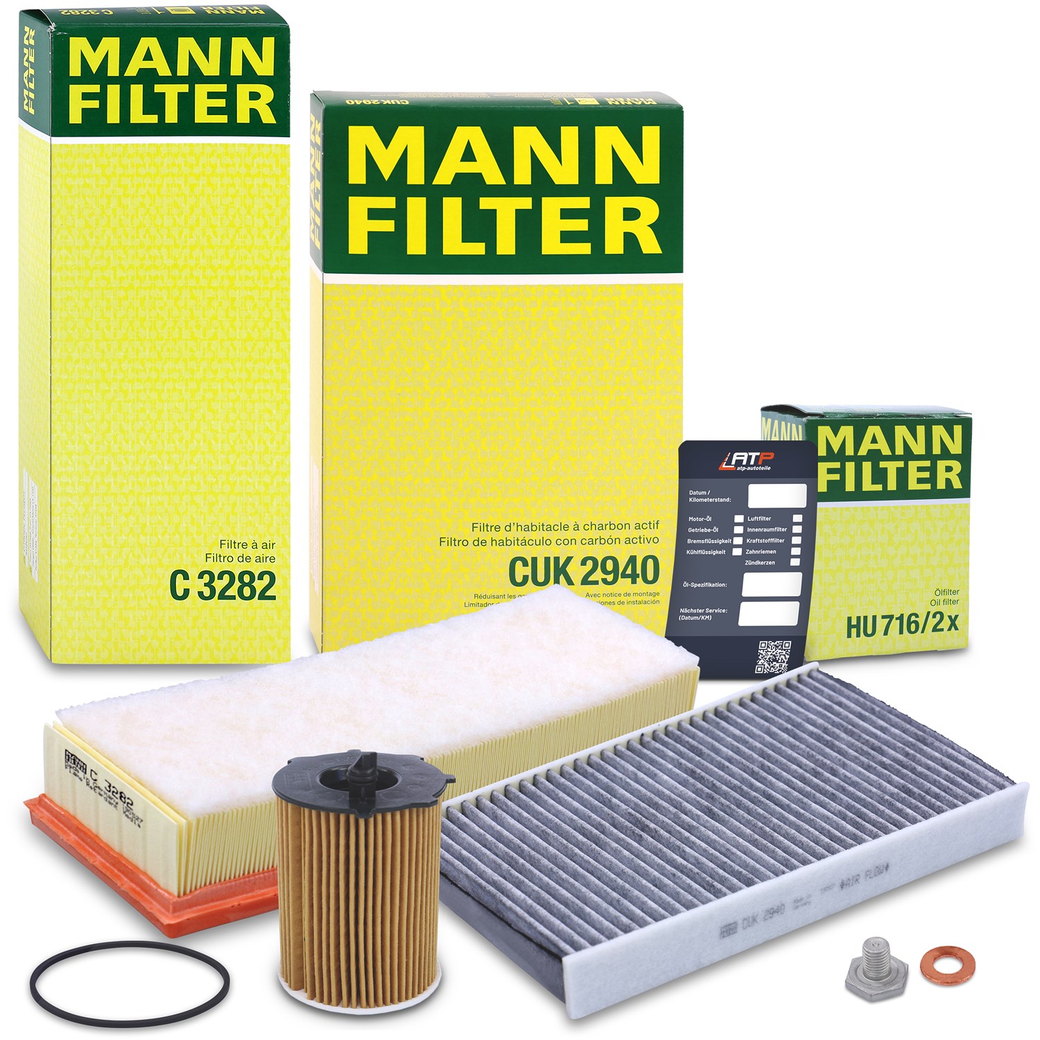 Mann-filter Inspektionspaket Filtersatz SET A [Hersteller-Nr. 10492747] für Citroën, Peugeot