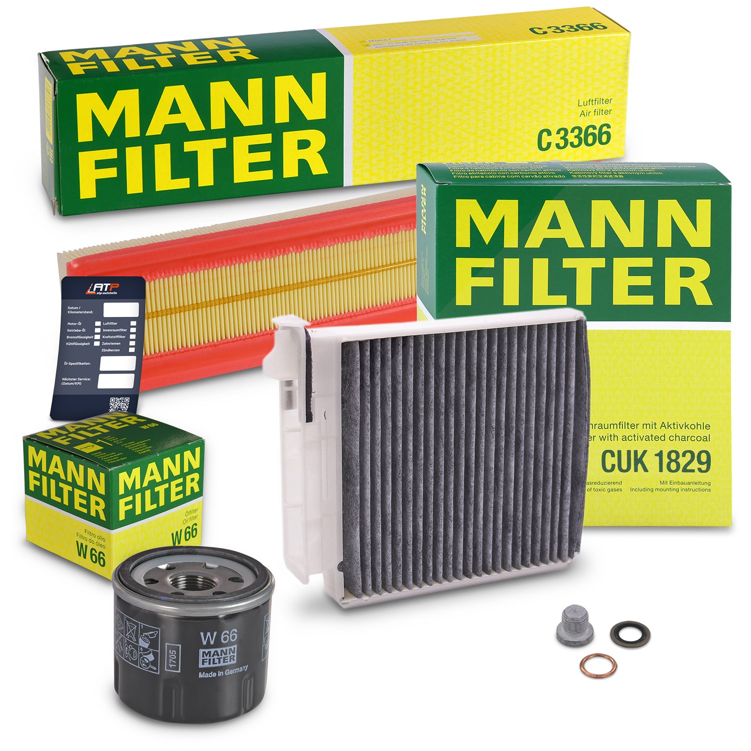 Mann-filter Inspektionspaket Filtersatz SET A [Hersteller-Nr. 10492748] für Renault, Dacia